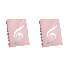 Sheet Music Folder, 60 Pages, Sheet Music/Holder, (Pink)