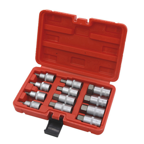 12Pcs 1/2 inch Drive Impact Hex Bit Socket Set H5 H6 H7 H8 H10 1