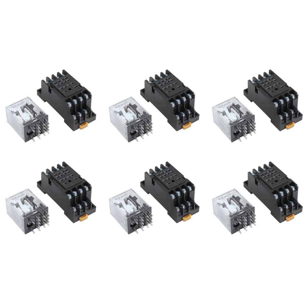 Dc 24V Coil Volt 4Pdt 14 Pin Terminal Electromagnetic Relay Hh54p 4711942502410