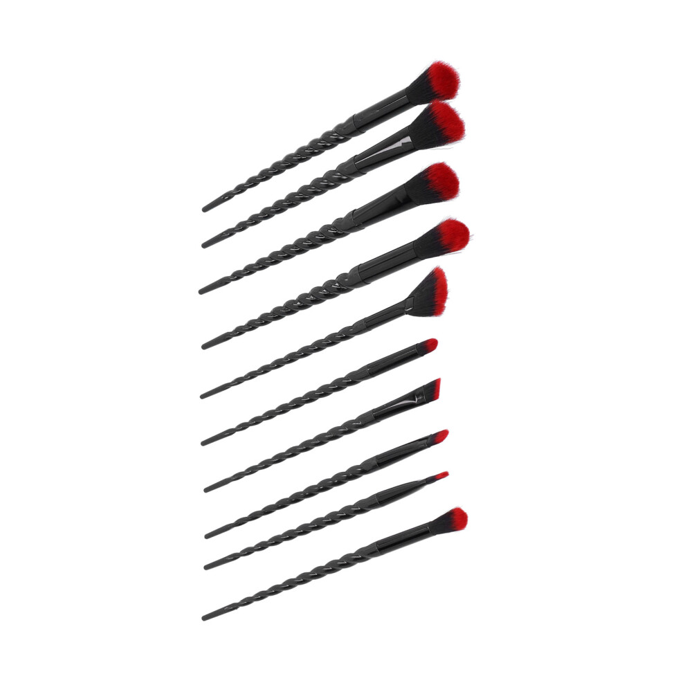 Professional Fluffy Makeup Brush Set for Blush & Powder, Soft Bristles