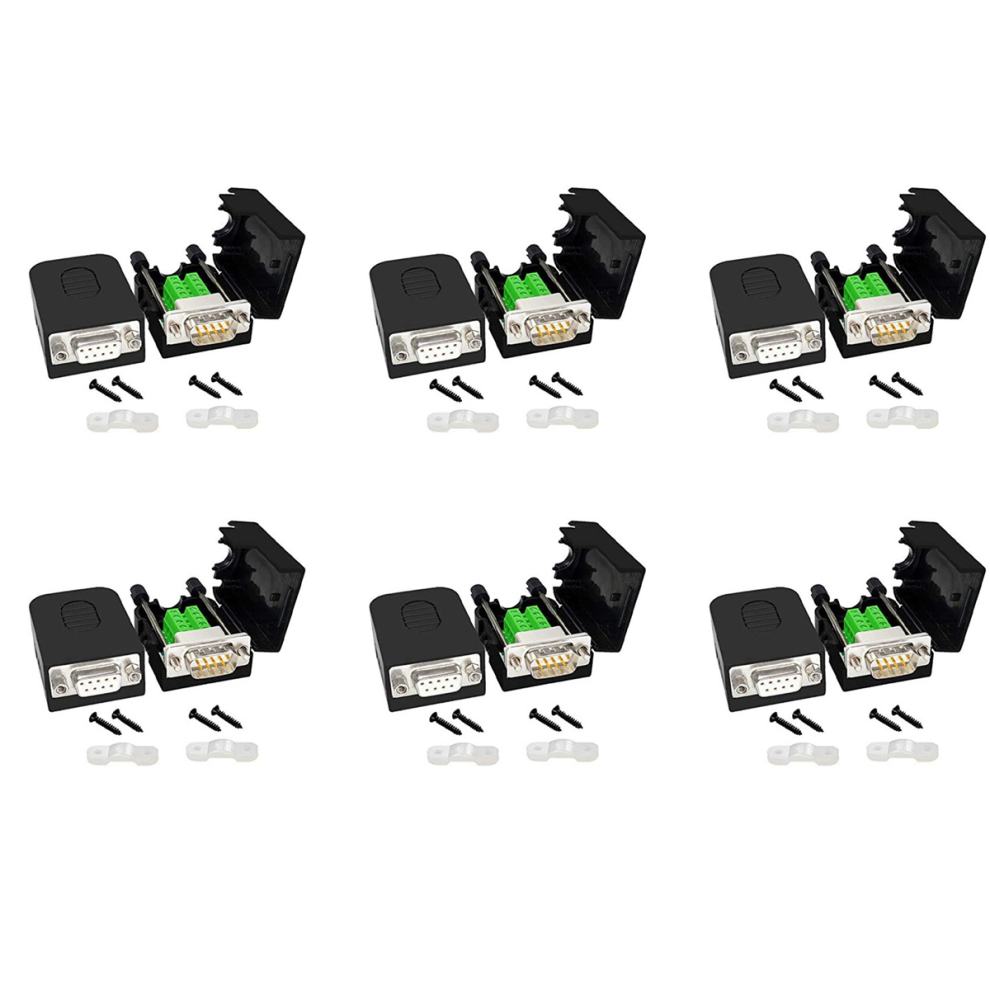 Db9 Solderless Connector Rs232 D-Sub Serial To 9-Pin Port Terminal Gold 4711942504186