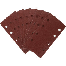 30 Pieces Sanding Pads,93 x 185 mm Square Hook and Loop Sanding Sheets Assorted 40/60/ 80/120/ 180/240