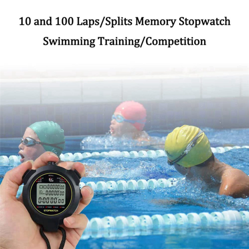 Digital Sports Stopwatch, 10Lap /Split Memory Stopwatch Count Down 1