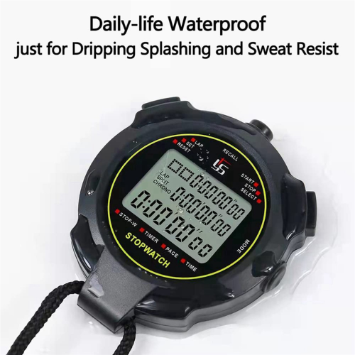 Digital Sports Stopwatch, 10Lap /Split Memory Stopwatch Count Down 2