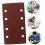 30 Pieces Sanding Pads,93 x 185 mm Square Hook and Loop Sanding Sheets Assorted 40/60/ 80/120/ 180/240 8