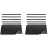 4 Pcs Black Oven Shelf Silicone Rack Guard + 2 Pcs Oven Liners Mat 1
