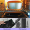 4 Pcs Black Oven Shelf Silicone Rack Guard + 2 Pcs Oven Liners Mat 6