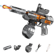 Electric Water Gun 450 ml Spray, Automatic Water Blaster for Kids & Adults, Range 28-32 ft, Includes Light Feature