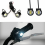 2 Pcs White LED Motorcycle Headlight Spotlight Daytime Running Light 7