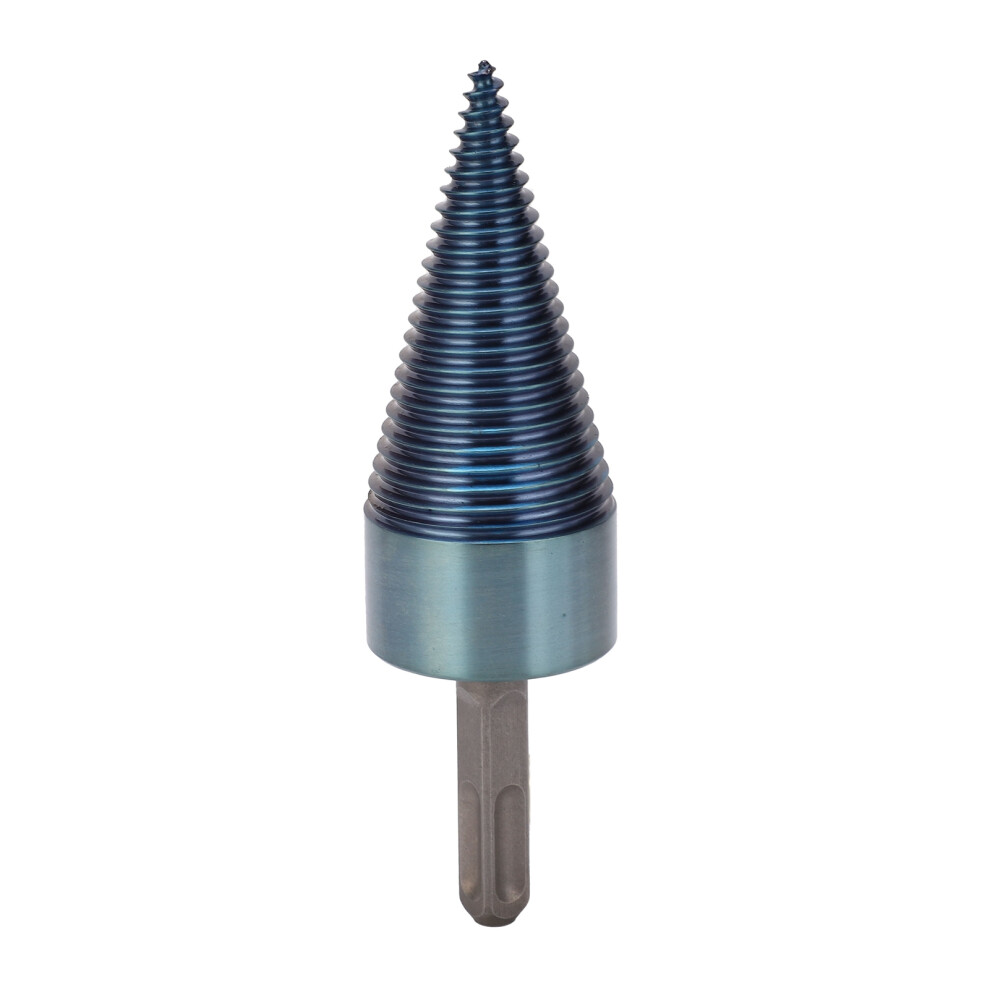 Firewood Split Drill Bit Square Shank 42Mm Blueplated Screw Cone Head 8421340664660