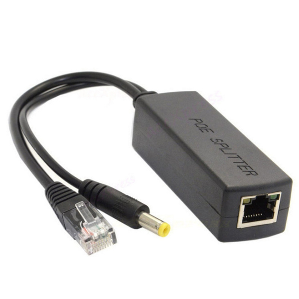 Gigabit Mini Poe Splitter 10/100/1000Mbps Poe Splitter Black 4711942524771