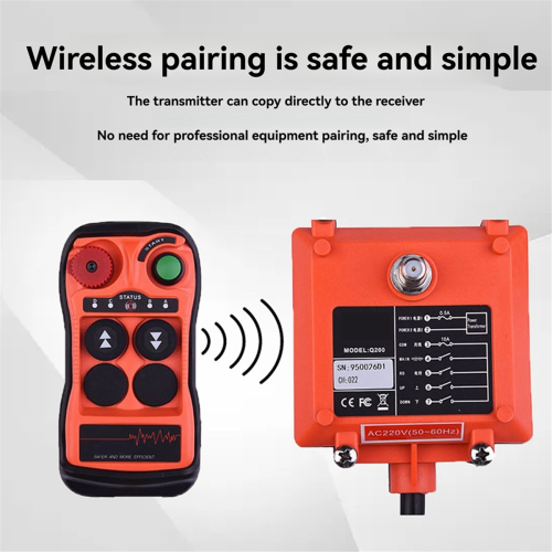 Q200 Industrial Remote Control 2-Button AC36V 1