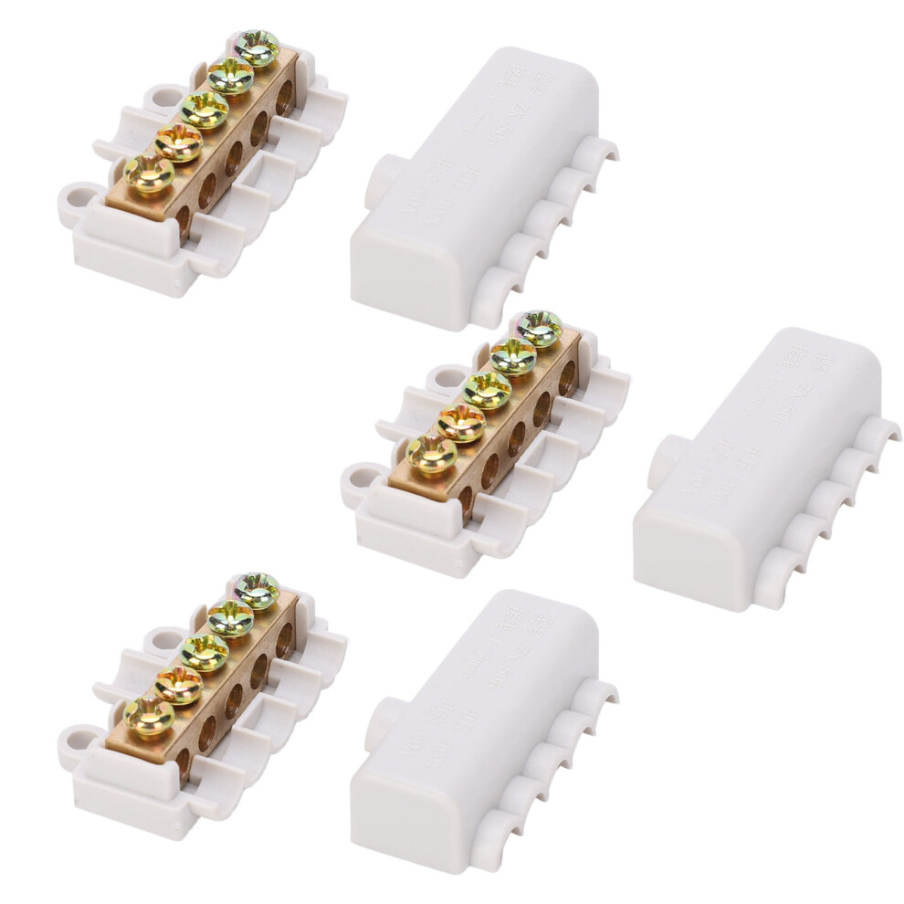 4Pcs Highpower Tshape Wiring Terminal Block Industrial Connector 400V 60A 4651340665532