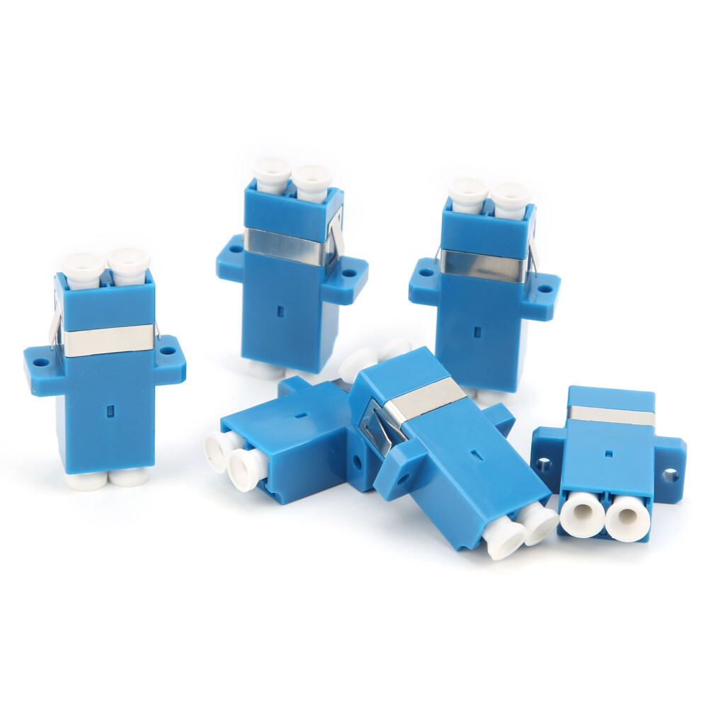 50Pcs Lc-Lc Duplex Fiber Optic Coupler Adapter, Multi-Mode, Low Loss 7901340666457