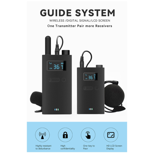 2.4G Wireless Tour Guide System Portable Audio Transmitter 2
