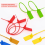 500Pcs Plastic Tamper Seals Zip Ties for Blank Security Tags 25cm 4