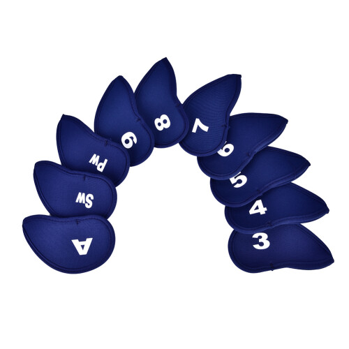 10Pcs Durable Neoprene Golf Iron Club Cue Head