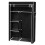 Portable Closet Storage Organizer Wardrobe Clothes Rack Black 2