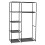 Portable Closet Storage Organizer Wardrobe Clothes Rack Black 5