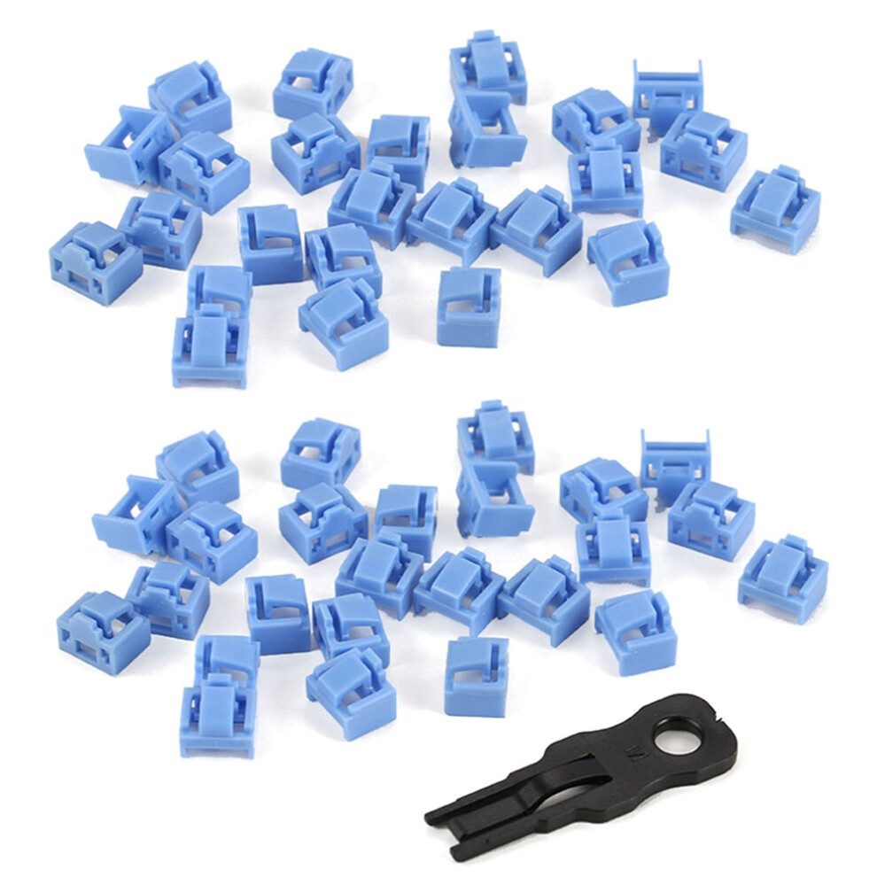 400Pcs Rj45 Port Ethernet Lan Hub Anti Dust Cover Plug Cap Blue 4713629195120