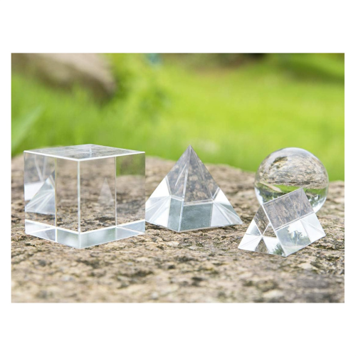 4 Pack Optical Crystal Photography Prism Set, Include Crystal Ball 1