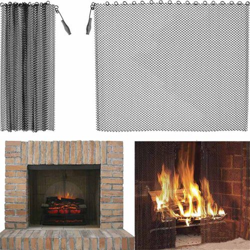 Fireplace Screen Curtains Prevent Damage to Your Fireplace Carpet 1