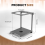 Foldable coffee drip holder, aluminum alloy, portable, for espresso. 4
