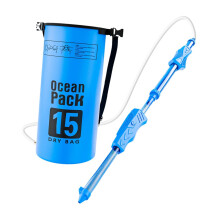 Backpack Water Soaker Toy with Adjustable Shoulder Strap for Kids, Large Capacity, Blue