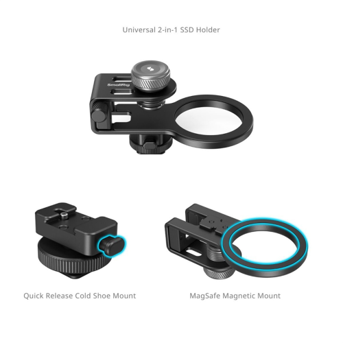 SSD Holder 2-in-1 Clamp with Cold Shoe Cable Clamp 2