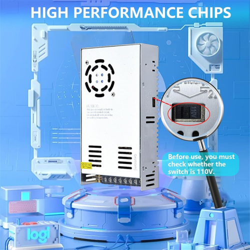 12V 50A 600W 110V AC to DC Regulated Universal Switching Power Supply 2