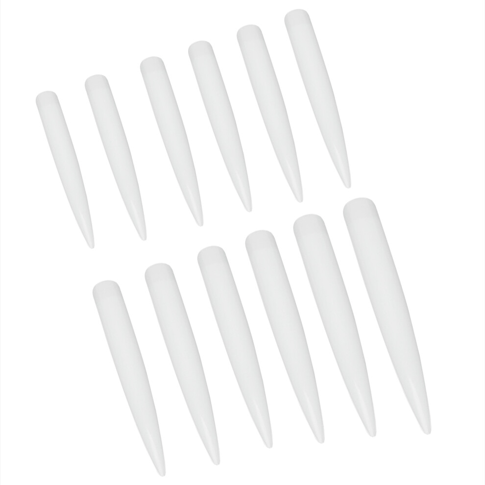Natural Color 120PCS Extra Long Stiletto Nail Tips for Perfect Nails