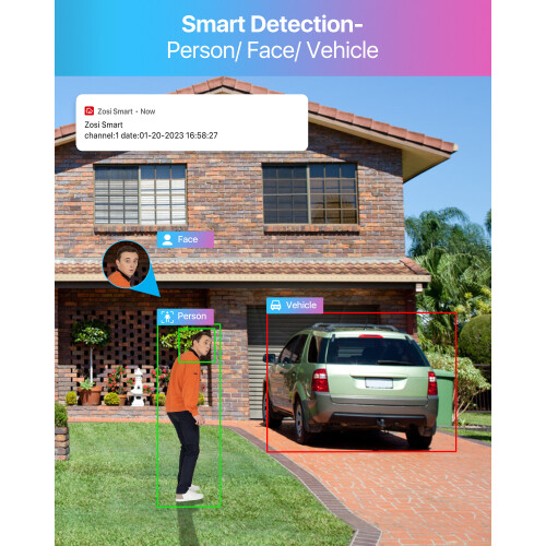ZOSI 8MP 16CH POE CCTV System Bullet AI Smart Detection 1