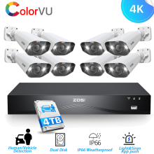 ZOSI 8MP 16CH POE CCTV System Bullet AI Smart Detection