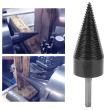 42mm High Speed Steel Wood Cone Punch Firewood Splitter Drill Bit