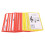 50 Pcs Music Flash Cards Color Coded Double Sided 3