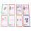 50 Pcs Music Flash Cards Color Coded Double Sided 10