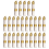 25 Pre Rolled Gold Plastic Silverware - Silverware Set 1