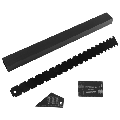 4Pcs Guitar Neck Notched Straight Edge String Action Gauge Ruler 1