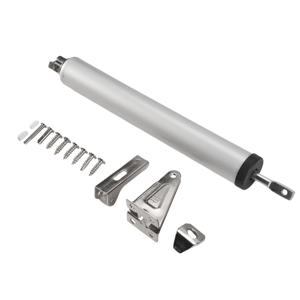 Simple Door Closer Silent Pneumatic Hydraulic Buffer Automatic Silver 4713629150723