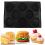 8 Holes Hamburger Bun Pans for Baking Mesh Silicone Bread Pans 7