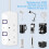 2 plug extension lead with Individual Switches, 1.5M Extension Cable 5