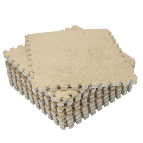 Lot de 10 dalles de moquette en mousse EVA emboîtables 2