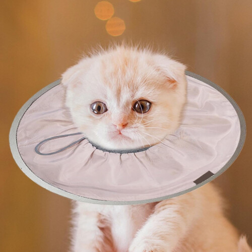 Comfortable Kitten Cone Collar, Soft Adjustable Cat Cone for Wound Protection, Lightweight Cat Licking Prevention Collar 1