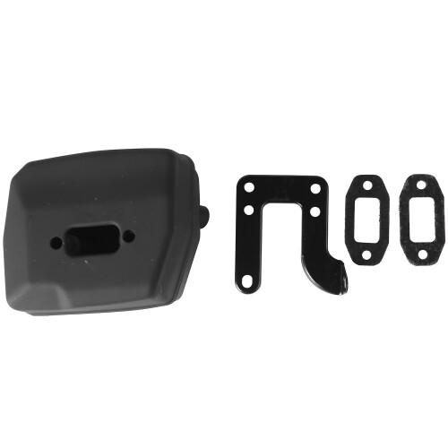 Chainsaw Exhaust Muffler with Support Gasket Plate for 61