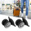 Black Nylon Suitcase Wheels - One Pair Durable Caster Replaceable Travel Wheels 15