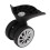 Black Nylon Suitcase Wheels - One Pair Durable Caster Replaceable Travel Wheels 12
