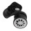 Black Nylon Suitcase Wheels - One Pair Durable Caster Replaceable Travel Wheels 9