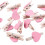20x Love Heart Shape Ξύλινα κλιπ Θήκη φωτογραφιών άλμπουμ καρτών χάρτινα μανταλάκια 7