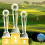 Troféu de golfe de cristal de 9 x 2,8 polegadas para torneios de golfe para adultos e crianças 3