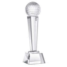 Trofeo de golf de cristal de 9 x 2,8 pulgadas para torneos de golf para adultos y niños